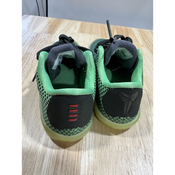 Nike Kobe 10 Vino Green Low Top Sneakers Lace Up 726069 333 Toddler Size 9C - Picture 6 of 8